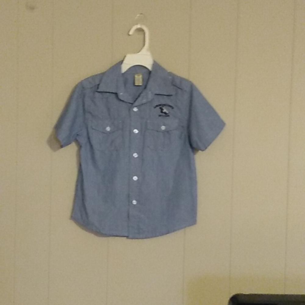 Blue Striped Buttoned Shirt